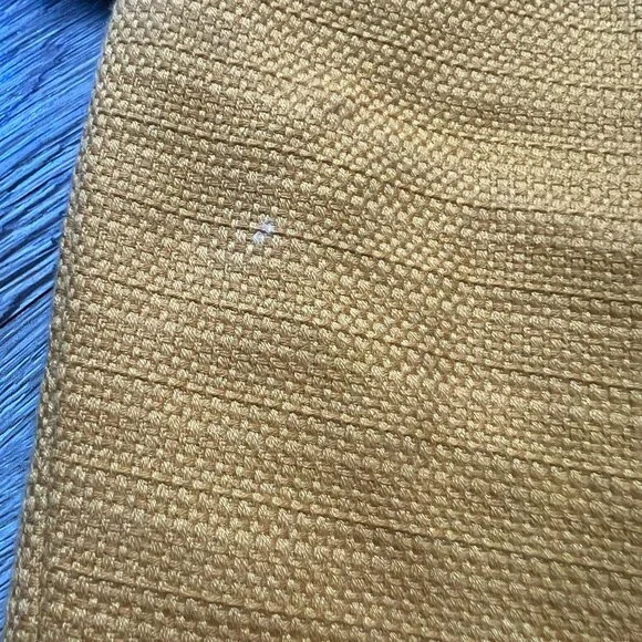 Banana Republic Skirt Women's 4 Pencil Poplin Mustard Gold Preppy Vented - Picture 5 of 8